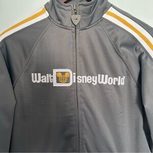 Disney Parks Walt Disney World zip up track jacket‎ 40th anniversary gray medium